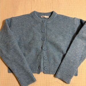 Zara Soft Blue Women's Cardigan